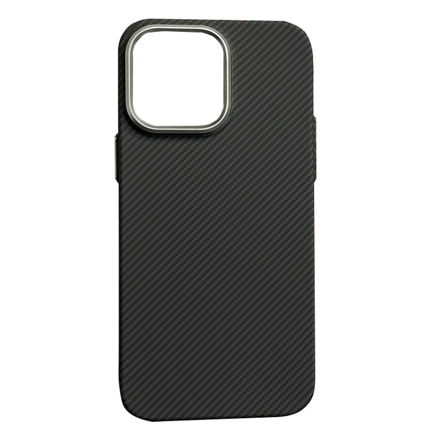 Чехол пластиковый карбон LUXO Life с MagSafe Apple iPhone 15 (черный)
