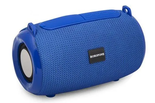 Портативная колонка Borofone, BR4, Horizon, пластик, Bluetooth, USB, microSD, AUX, (синий)