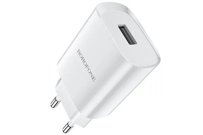 Сетевое зарядное устройство Borofone BN1, 1 USB , 2100mA (белый)