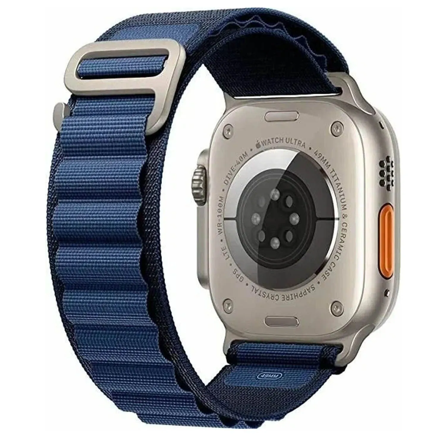 Ремешок тканевый  Apple Watch  42mm, 44mm, 47mm, 49mm (синий)