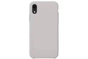 Чехол силиконовый для Apple iPhone Xs Max (светло серый)