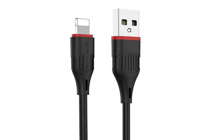 Кабель USB - Lightning BOROFONE BX17 Enjoy 2.4A, 1м (черный)