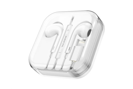 Гарнитура BOROFONE BM30 Max Lightning 1,2м (белый)