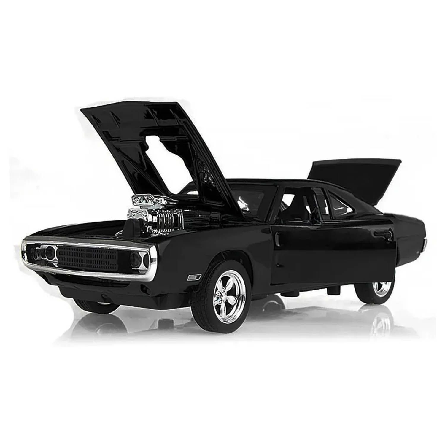 Машинка металлическая Dodge Charger 20см (черный)