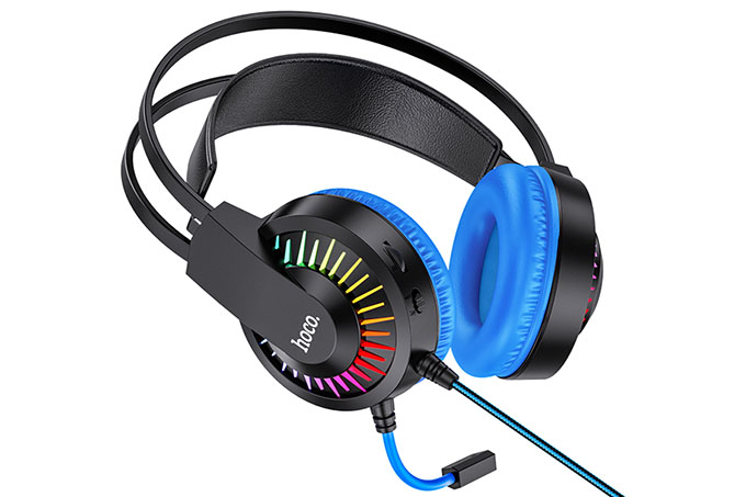 Гарнитура игровая полноразмерная HOCO W105 Joyful (синий)