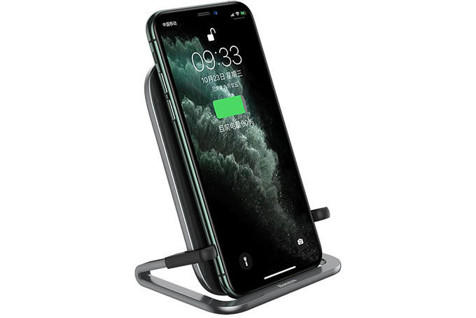 Беспроводное зарядное устройство BASEUS Rib 2A, 15W (черный)
