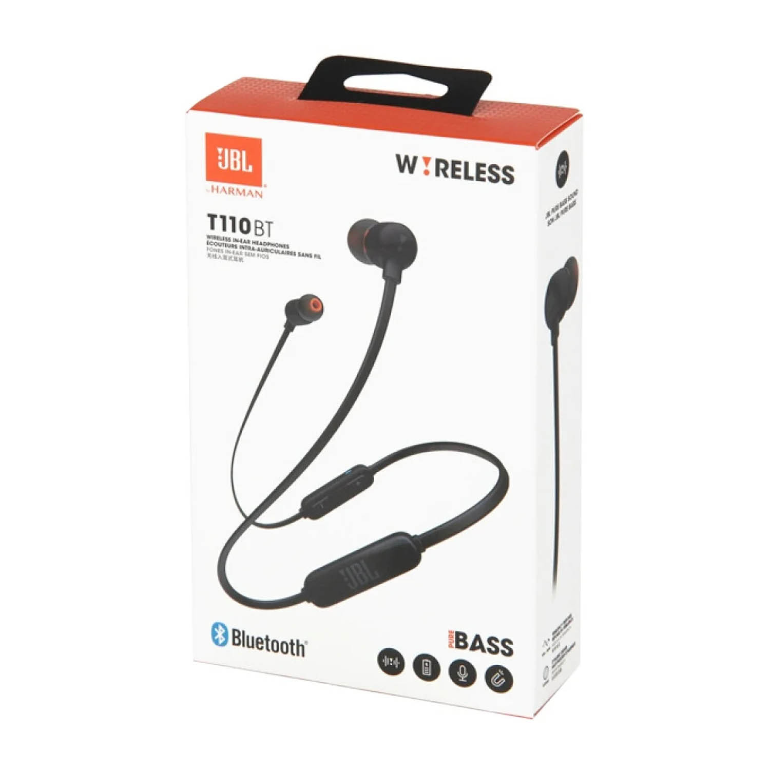 Беспроводные внутриканальные наушники JBL T110BT (черный)