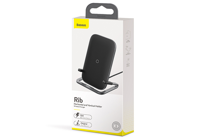 Беспроводное зарядное устройство BASEUS Rib 2A, 15W (черный)