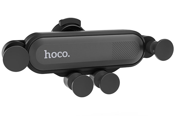 Автомобильный держатель HOCO CA51 для смартфона, в воздуховод (черный)