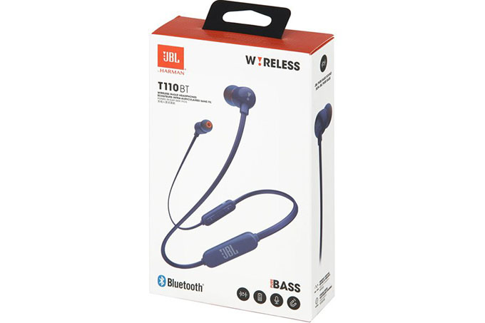 Беспроводные внутриканальные наушники Bluetooth JBL T110BT (серый)