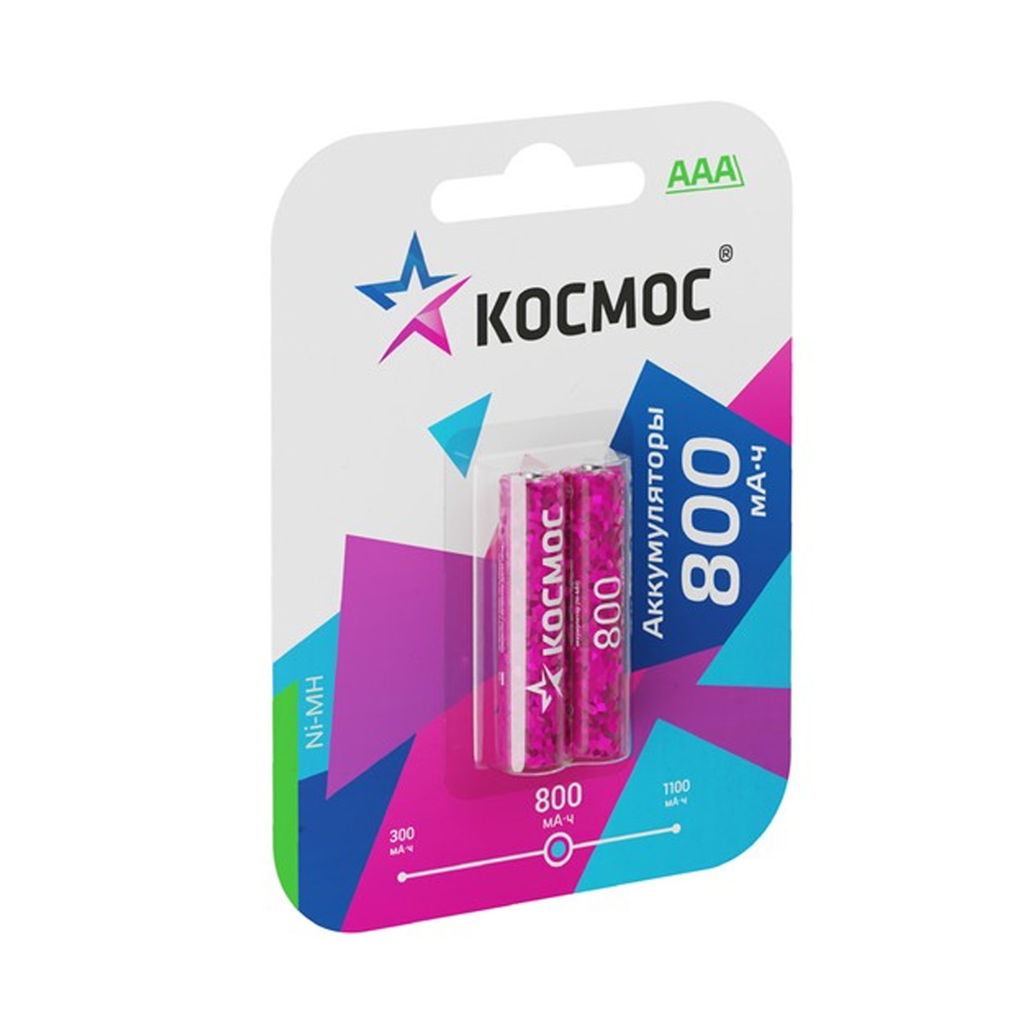 Элемент питания КОСМОС R03 800 mAh BL2