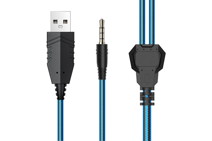 Гарнитура игровая полноразмерная HOCO W105 Joyful (синий)