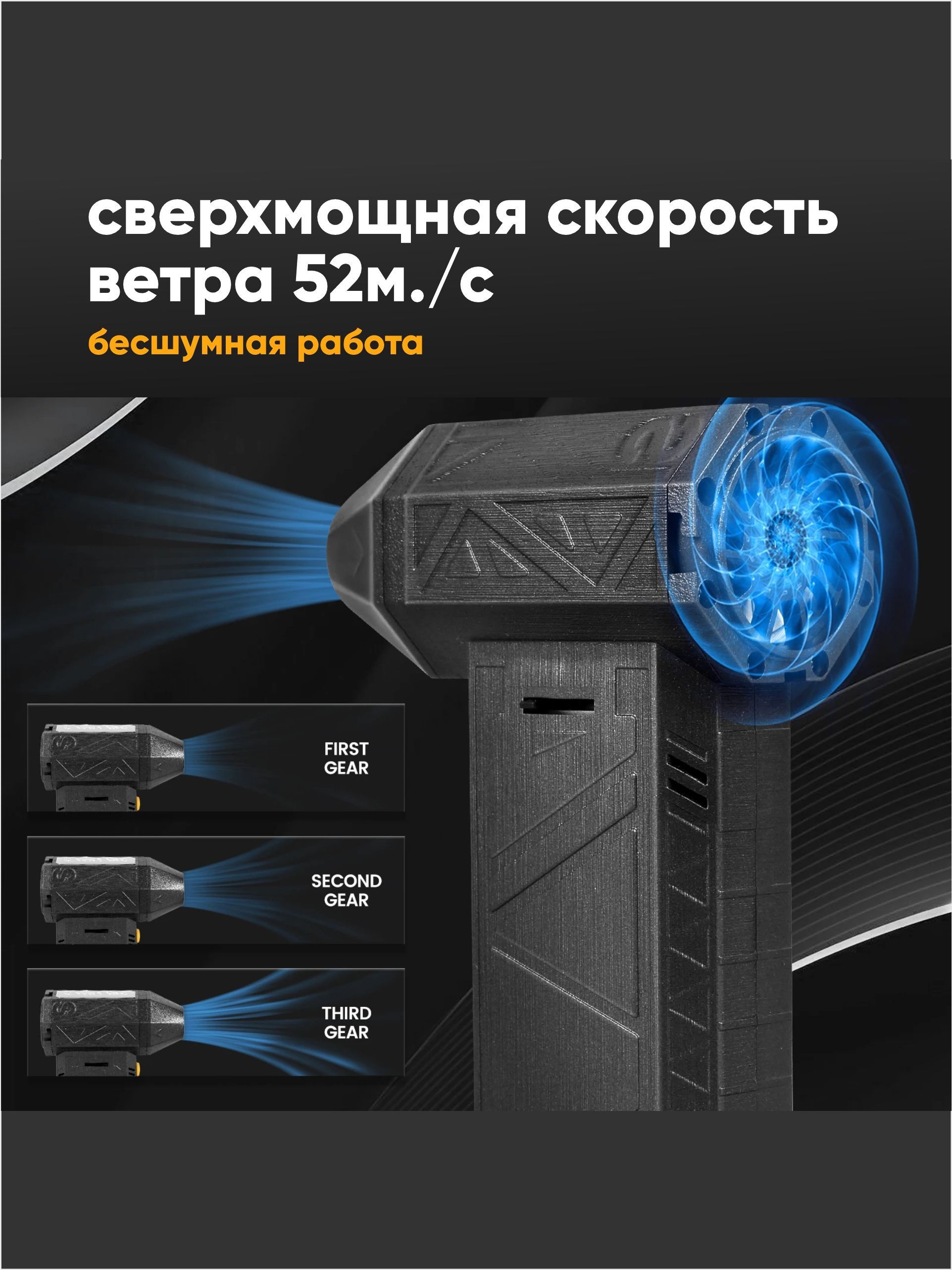 Воздуходувка с мощным вентилятором