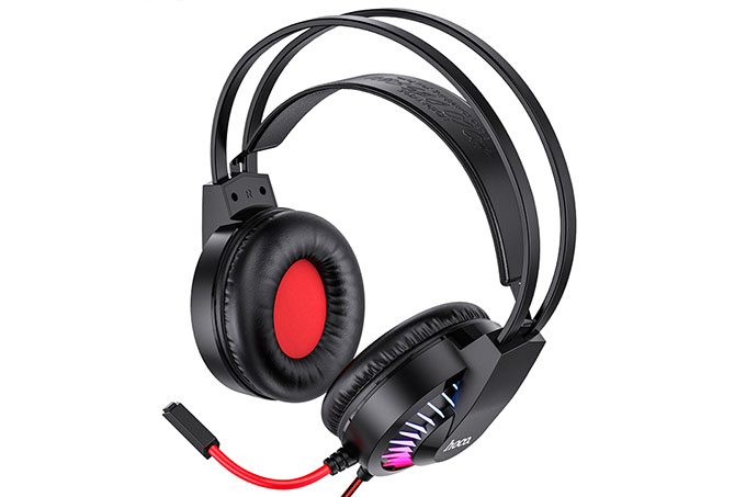 Гарнитура игровая полноразмерная HOCO W105 Joyful (красный)