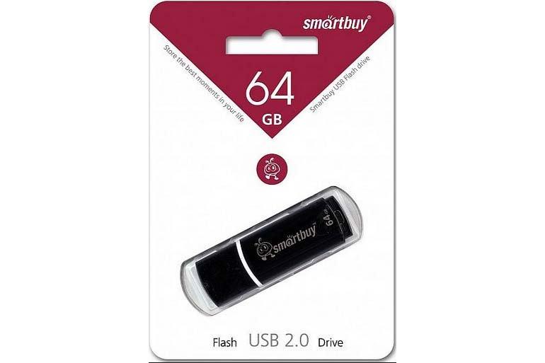Флеш-накопитель USB 64GB SmartBuy Crown (черный)