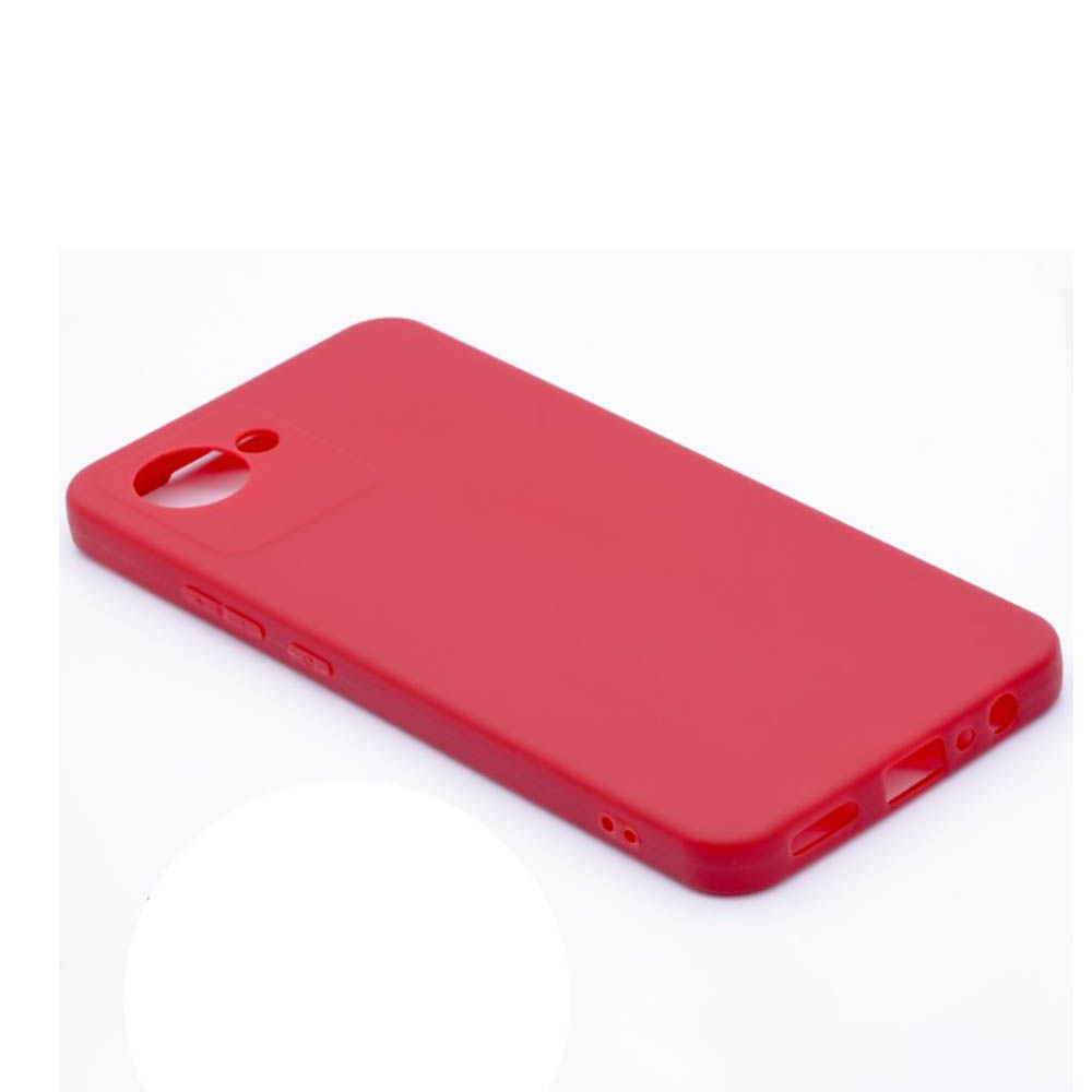 Силиконовый чехол FASHION CASE Realme C30 (красный)