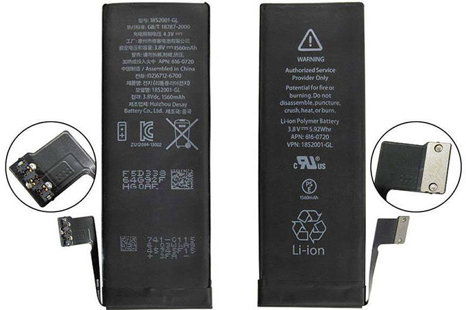 Аккумулятор Apple iPhone 5S 1560mAh (оригинальный чип)
