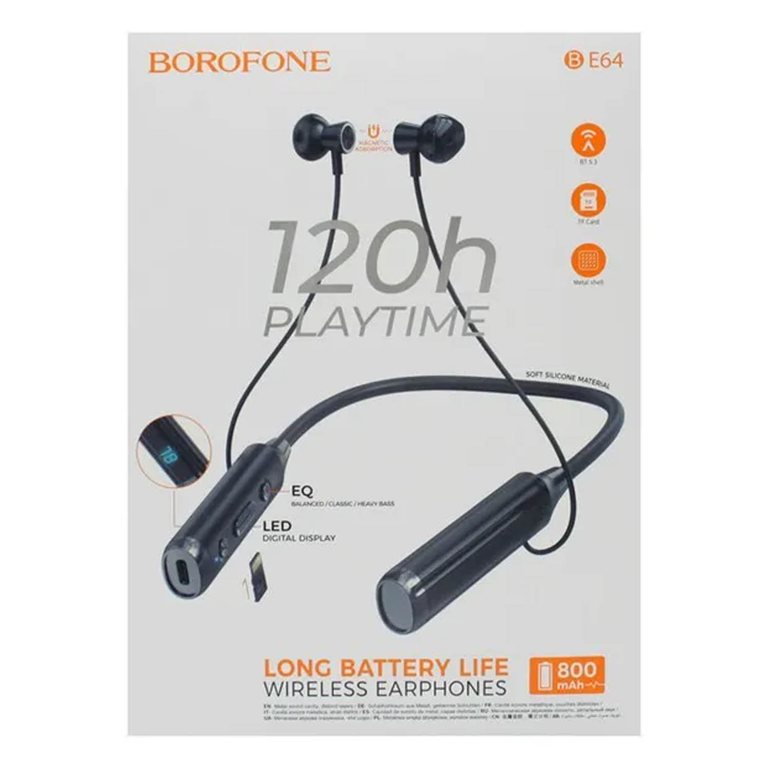 Беспроводные bluetooth наушники Borofone BE64 (черный)
