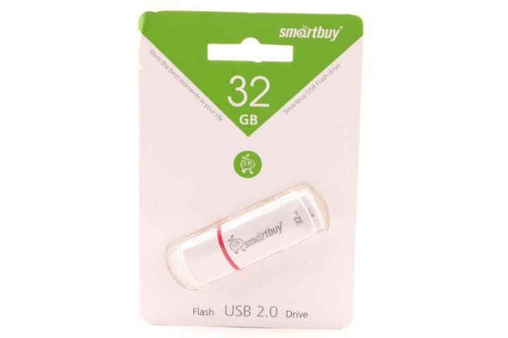 Флеш-накопитель USB 32GB SmartBuy Crown (белый)