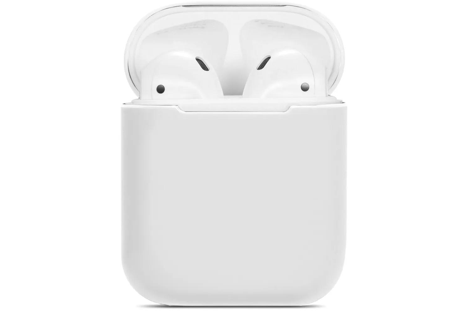 Чехол силиконовый для Airpods 2 (белый)