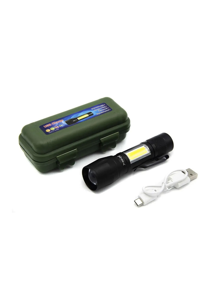 Фонарик аккумуляторный BL-513, MicroUSB