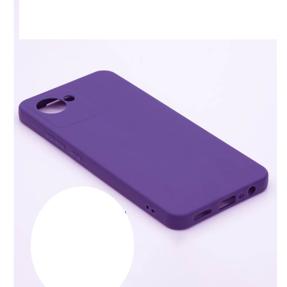 Силиконовый чехол FASHION CASE Realme C30 (фиолетовый)