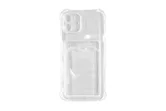 Силиконовый чехол с кармашком под карточку ANTI-SHOCK (с усиленными углами) Apple iPhone 12 Pro