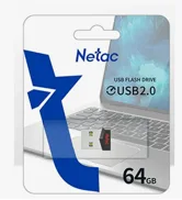 Флеш-накопитель USB 64GB Netac UM81 Ultra (чёрный металл)