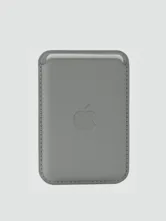 Кожаный картхолдер для iPhone MagSafe (серый)
