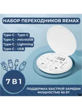 Набор переходников для смартфона RC-190 60W (голубой)