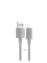 Кабель Hoco X107 USB - Lightning 3A (серый)