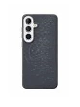 Чехол пластиковый карбон LUXO Life с MagSafe Samsung Galaxy S26 Звёзды (серый)