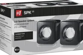 Активная система DEFENDER 2.0 SPK-35, USB, черная. Суммарная выходная мощность (RMS) 5 Вт. Мощность 