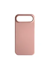 Чехол силиконовый для Apple iPhone 17 Air с открытой камерой (пудровый)