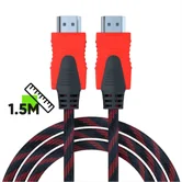 Кабель HDMI-HDMI 1.5 метра, в оплётке