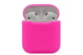 Чехол силиконовый для Airpods 2 (ярко-розовый)