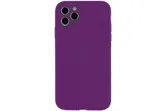 Чехол силиконовый с защитой камеры для Apple iPhone 12 Pro Max (фиолетовый)