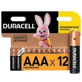 Элемент питания DURACELL LR03 AAA BL12 BASIC (цена указана за один элемент)
