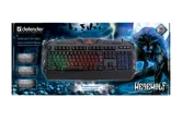 Клавиатура игровая проводная влагоустойчивая DEFENDER Werewolf GK-120DL RGB (черный)
