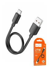 Кабель USB - Type-C HOCO X96 27W Hyper 3A 0.25м (черный)