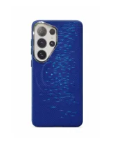 Чехол пластиковый карбон LUXO Life с MagSafe Samsung Galaxy S26 Ultra Звёзды (синий)