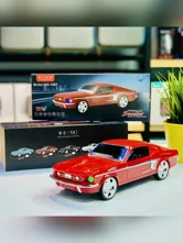 Машинка портативная Bluetooth колонка FORD MUSTANG GT WS-1967 (красный)