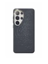 Чехол пластиковый карбон LUXO Life с MagSafe Samsung Galaxy S26 Ultra Звёзды (серый)