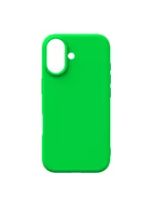 Чехол силиконовый для Apple iPhone 17 с открытой камерой (ярко-зеленый)