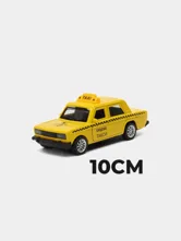 Металлическая машинка Такси 10см