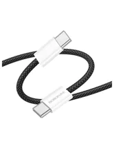 Кабель Borofone BX103 60W Type-C - Type-C (черный)