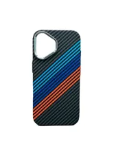 Чехол пластиковый карбон LUXO Life с MagSafe Apple iPhone 17  (черный,красный,синий)