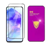 Противоударное стекло OG Tempered Glass Samsung Galaxy A35 4G, Galaxy A55 (черный)