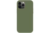 Чехол силиконовый для Apple iPhone 13 Pro Max с открытой камерой (хаки)