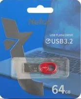 Флеш-накопитель USB 3.2 64GB Netac UM2 (красный)